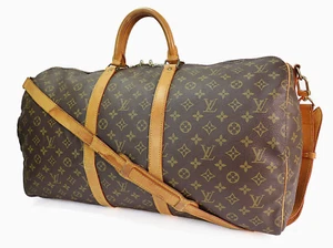 Echte Louis Vuitton Keepall Bandouliere 55 Monogramm Canvas Seesack #61022 - Bild 1 von 14
