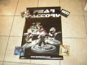 POSTER FABBRICA DELLA PAURA 2001 LICENZA SCORPIONE VINTAGE BURTON C BELL - Foto 1 di 4