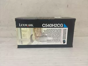 Original Lexmark C540H2CG cian C540, C543, C544, C546, X543, X544, X546, X548 - Imagen 1 de 5