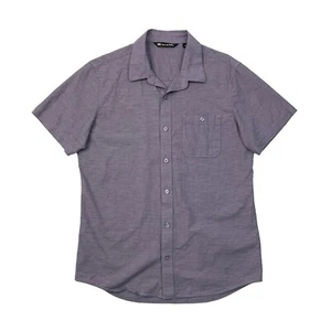 Travis Mathew Shirt Mens M Medium Lilac Studebaker Button Up Short Sleeve Pocket - Picture 1 of 10