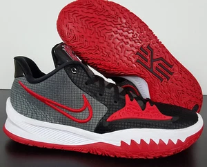 NIKE KYRIE 4 LOW TB BASKETBALL SHOES BLACK RED GREY RARE DA7803-002 (SIZE 14) - Picture 1 of 13