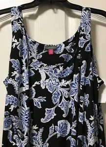 NEW Vince Camuto Plus Size 2X Sleeveless Ruched Maxi Dress - Picture 1 of 5
