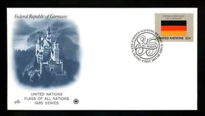 UN United Nations FDC NY #451 PCS Artcraft Flag Federal Rep Germany Series 1985 - Picture 1 of 2