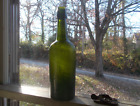 PRETTY FOREST GREEN APPLIED LIP CYLINDER WHISKEY BOTTLE DUG IN 1880s PRIVY