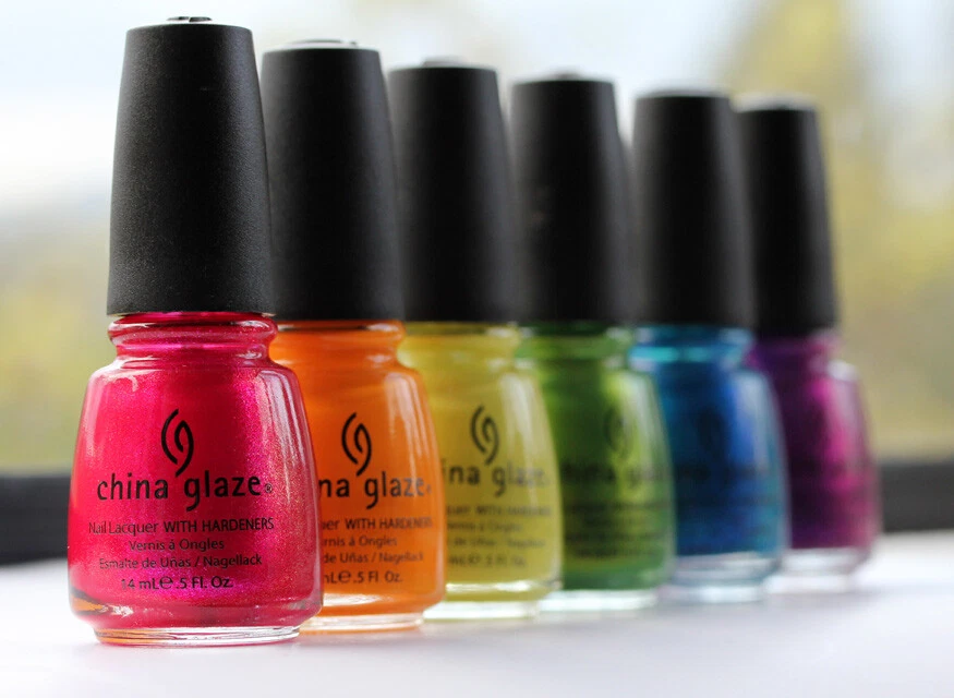 China Glaze Nagellack – "Up All Night", 14 Ml, Mit Härter, Irisierender Effekt