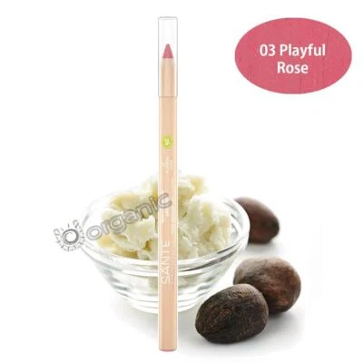 Delineador de labios mineral suave natural orgánico Sante 03 Playful Rose 1,14 g protege los labios Foto 1 de 3