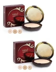 2 x Yafu Two Way Cake Powder No 988 30g Micro Crystal Bright Finish Makeup - Picture 1 of 4