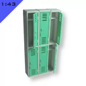 3x CASILLEROS impresos en 3D 1:43, calibre O modelo paisaje interior miniatura - Imagen 1 de 7