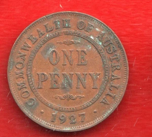 AUSTRALIA 1 PENIQUE 1927 - Imagen 1 de 2