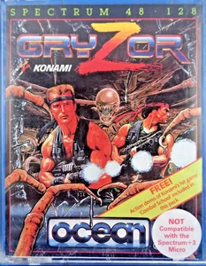SINCLAIR ZX SPECTRUM -- GRYZOR (OCEAN) - Picture 1 of 3