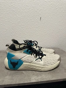 Under Armour Project Rock 6 Trainingsschuhe – hellbraun/türkis – 3026534-200 Herren Größe 10,5 - Bild 1 von 6