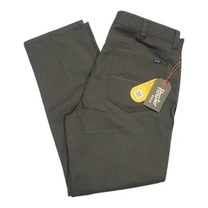 Howler Bros Hose Herren 40x32 Vorderseite 5 Pocket Stretch Canvas tabak hellbraun NEU - Bild 1 von 8