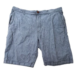 Tommy Bahamas Pantalones Cortos Para Hombres 40 Lino Seersucker Algodón Chino Azul Rayas Golf - Imagen 1 de 10