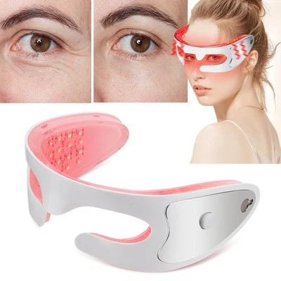 LED Red Light Therapy Eye Mask Vibration Massage Reduce Dark Circles & Wrinkles