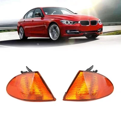 Paire De Feux D'angle Ambre Pour BMW Série 3 E46 Berline 98-01 63136902766' - Image 1 of 4