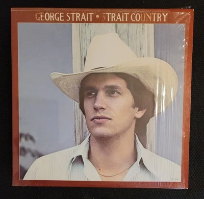 Strait Country [LP] George Strait Original 1981 Pressing Vinyl Record VG+ Shrink - Image 1 of 3
