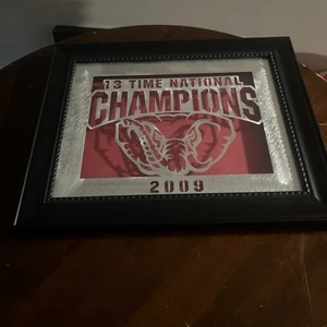 University Of Alabama 2009 13 Time National Champions Framed Metal - Picture 1 of 17