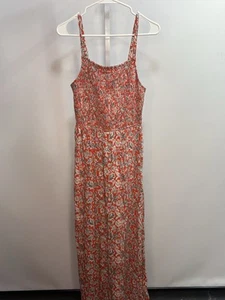Old Navy Women’s Maxi Dress Size Medium Tall Red Floral Sleevless Boho, Sz S. 2X - Picture 1 of 6