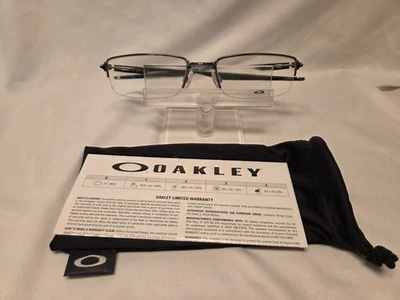 Oakley Halfshock OX3119 Rimless Eyeglass Frames col 0455 Brushed Chrome 55/19 - Image 1 of 4