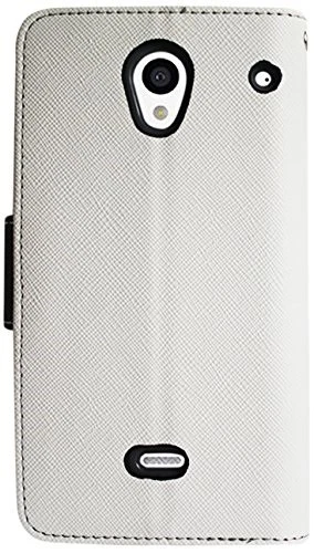 Reiko FC22-SHP306WH Wallet Case Stand Flip Cover 3 Card Holders Sharp - Image 1 of 1