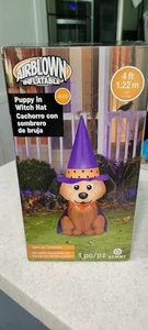 NEW 4ft Gemmy Airblown Inflatable Prototype Halloween DOG in Witch Costume - Picture 1 of 3