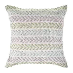 Adina Chevron Lilac and Green 18 In. Standard Indoor Throw Pillow Spring Day - Picture 1 of 5