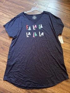 Joyspun Damen Fa La Schlafshirt blau Größe 2X-3X - Bild 1 von 5