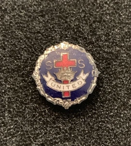 Vintage SS United Christian Cross Sunday School Religious Crown Pin - SP11 - Picture 1 of 4