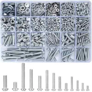 1080 Pcs Screws Bolts and Nuts Assortment Kit, Metric Machine Screws - Picture 1 of 6
