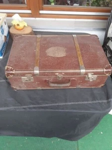 Reisekoffer Koffer 30er Jahre Deko Antik Oldtimer Vintage Fluchtkoffer 1944 selt - Bild 1 von 10