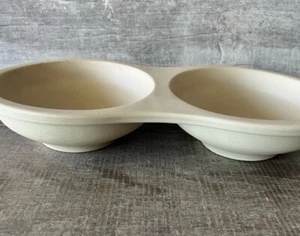 Pampered Chef Unglasiertes Steinzeug Mikrowelle Ei Doppelkocher braucht kein Öl/Butter - Bild 1 von 5