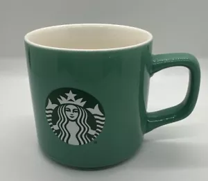 Taza de café Starbucks 2021 con logotipo de sirena cerámica verde menta taza de 11 FL OZ - Imagen 1 de 10