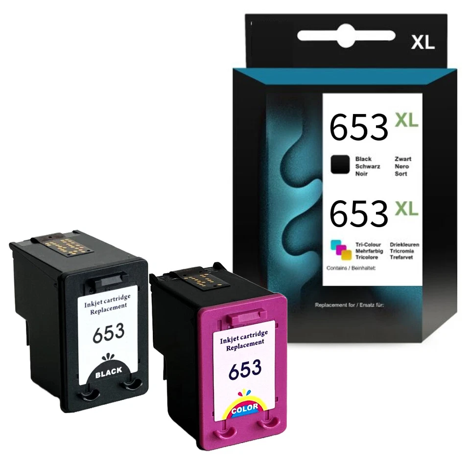 Patronen 653 XL kompatibel Für HP DeskJet Plus Ink Advantage 6075 6475 - Bild 1 von 1