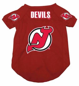 NEW JERSEY DEVILS DOG CAT MESH HOCKEY JERSEY LARGE - Picture 1 of 1