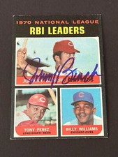 JOHNNY BENCH 1971 Topps Autographed  MLB card w/ Authentic Signature