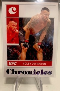 2022 Panini UFC Chronicles Purple Colby Covington #/49