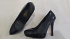 Peeptoe - &#39;Miss Buckingham&#39; - Black Patent Leather Heels - Size 37
