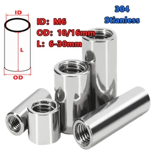 M6 Stainless Steel lengthen Round Nut Standoff Spacer Pillar Female Thread Studs - Picture 1 of 13