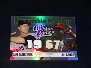 2003 Topps Tribute Carl Yastrzemski Lou Brock Memorable Matchup RARE #/150 A/S - Bild 1 von 2