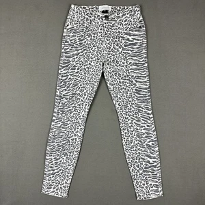 Current/Elliott Jeans Womens 23 Grey Leopard Print The Stiletto Skinny Ankle EUC - Picture 1 of 16