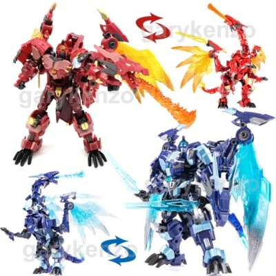 Jinbao 8871b Freeze Devil Blue Cold Dragon Action Figure Flame Red Dragon Model - Image 1 of 4