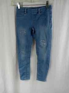 Real Love Elastic Waist Pull On Jeggings Blue Girls Sz 8 - Picture 1 of 12