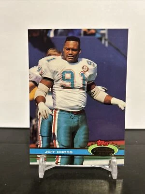 1991 Stadium Club Football Jeff Cross Miami Dolphins #425 - Image 1 of 2