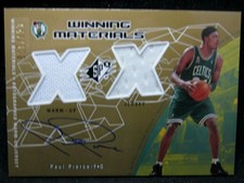 Paul Pierce 2001-02 Upper Deck SPX GU WM#47/100 Dual Patch Auto!Celtics F GOAT 