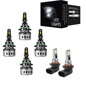 9005 9006 LED Headlight + H10 Fog light Bulbs For Chevy Colorado 2009-2012 - Picture 1 of 14