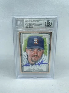 Trevor Hoffman Signed 2019 Topps Transcendent Bronze Sketch Art Beckett 10 Auto - Picture 1 of 2