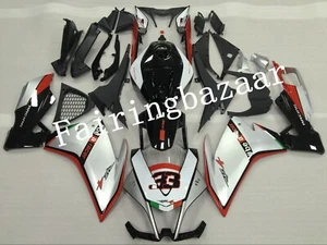 Fit for 2012-2014 Aprilia RS4 125 Silver Black ABS Plastic Injection Fairing Kit - Picture 1 of 7