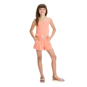 Girls Cross Back Knit Romper Cat & Jack Peach Orange Size XL - Bild 1 von 4