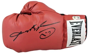 Sugar Ray Leonard Signed Red Left Hand Everlast Boxing Glove BAS Witnessed - Picture 1 of 2