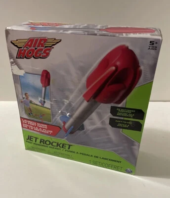 Air Hogs JET ROCKET Foot Powered Rocket Glider - Complete/See Description - Image 1 of 4